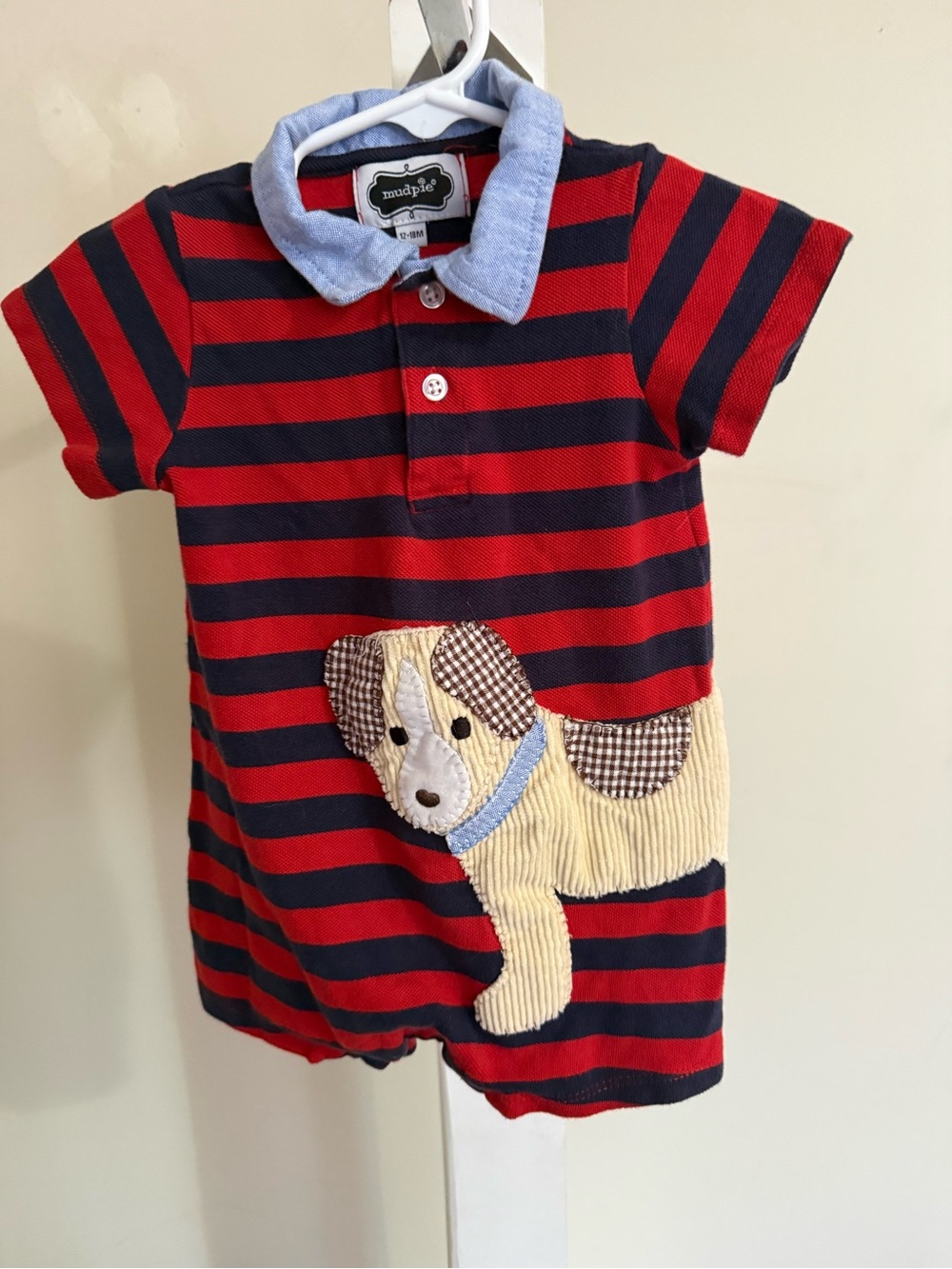 Mud Pie Dog Polo Romper